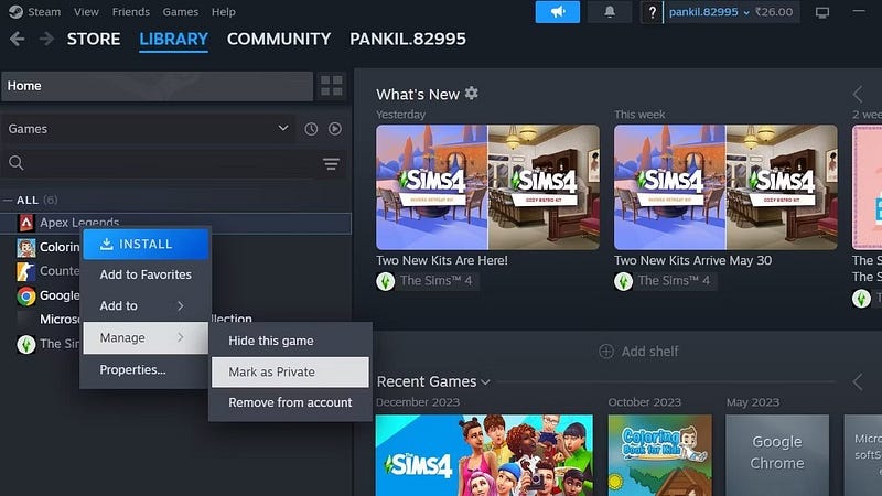 صورة لـ كيفية إخفاء نشاطك على Steam للحفاظ على معلوماتك | 1ToWP6rZRNCldsnx4sZSqMQ-DzTechs