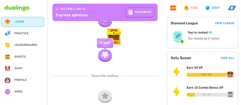 صورة لـ طرق فعَّالة لزيادة نقاط XP على Duolingo بسرعة | 1oTQp9m0ztTwTQoNOlYtYdQ-DzTechs