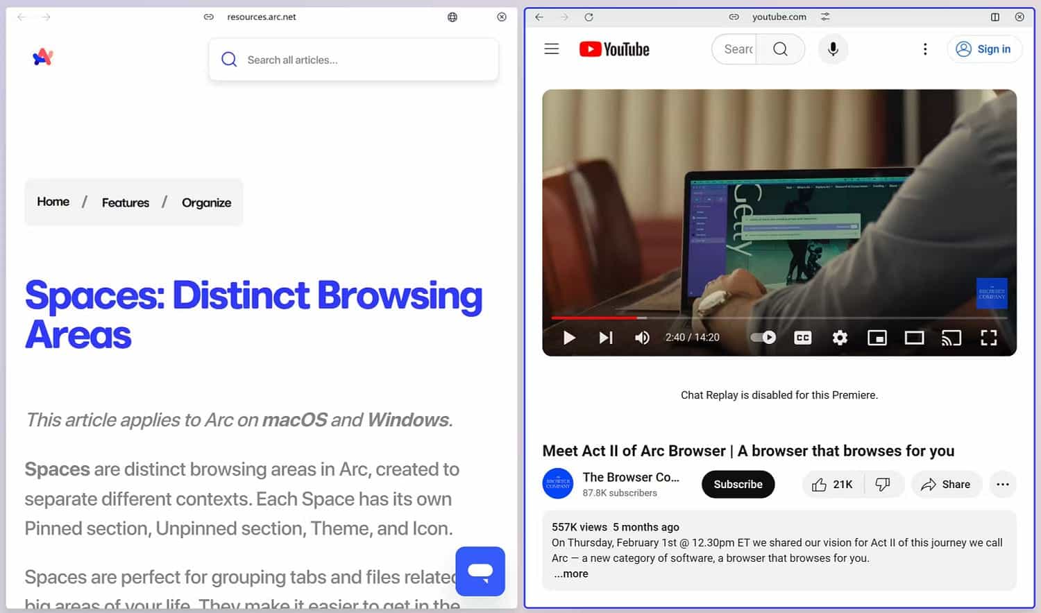 صورة لـ تعرف على Arc Browser: المتصفح الذي سيغير طريقة عملك | 1AK62y7G9DlNmgoeB43xwaQ-DzTechs