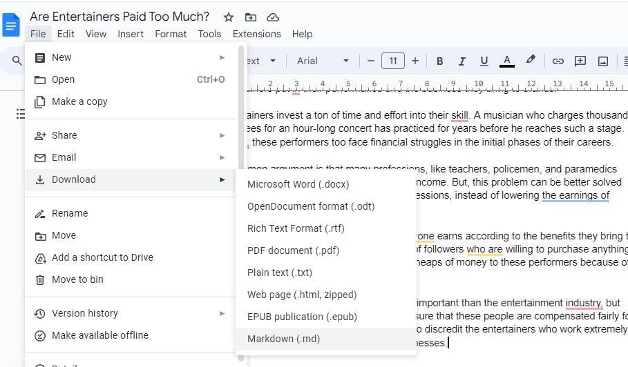 صورة لـ تعلم كتابة مُستندات Google وتنسيقها باستخدام Markdown بفعاليَّة | 1One4LBaZ6zadpHEfGMnIog-DzTechs