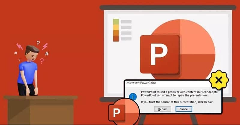 صورة لـ حل مشكلة ظهور خطأ في قراءة محتوى العرض التقديمي على PowerPoint | 1c7TezAJy5nVx-iEiOwzK0w-DzTechs
