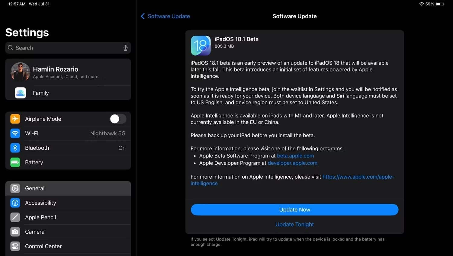 صورة لـ يُمكنك تجربة Apple Intelligence الآن: إليك الطريقة | 1qx9f5O9jJhYIV9lH1nmBvw-DzTechs