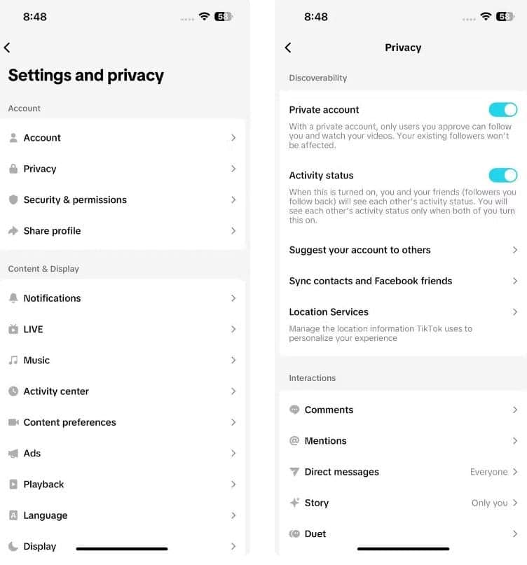 صورة لـ طرق سهلة لجعل حسابك على TikTok أكثر خصوصية | 1KtvOzG1EvX4mrAmXT-OAUQ-DzTechs