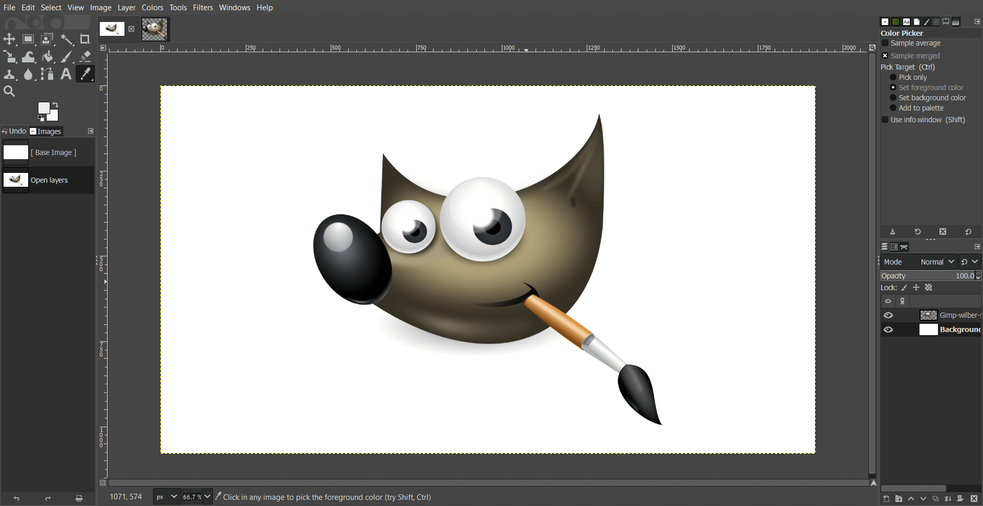 GIMP graphics editor