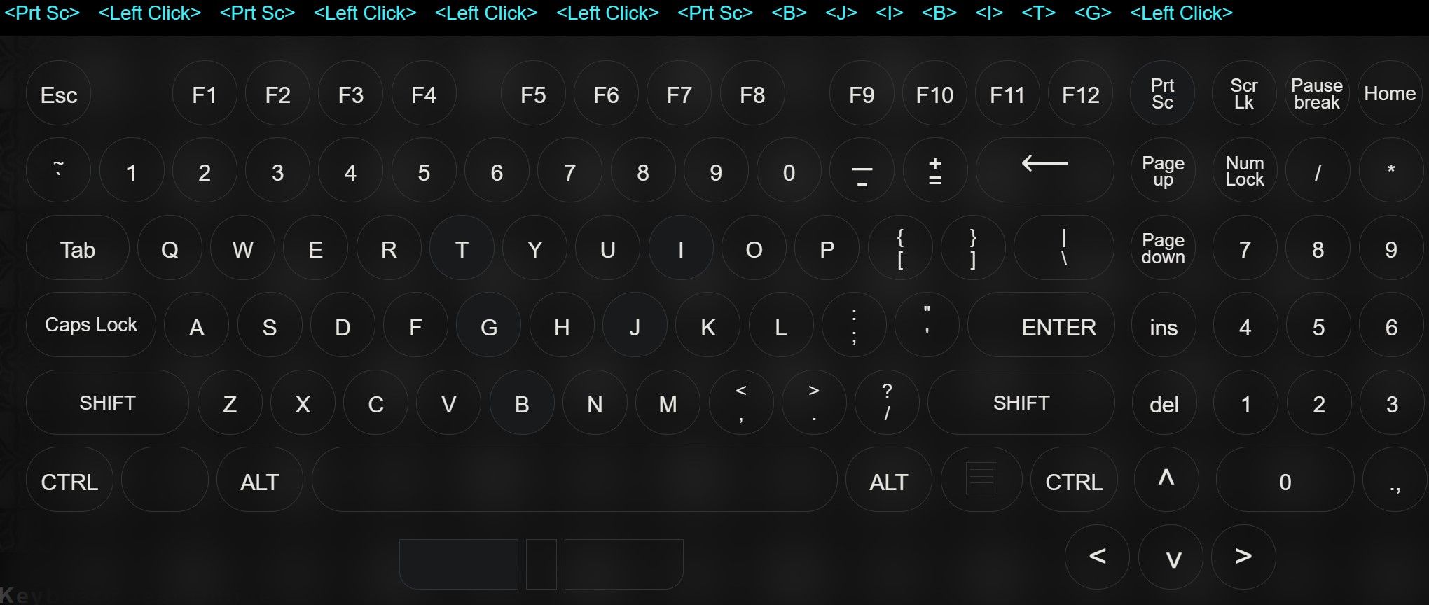 اختبار مفاتيح لوحة المفاتيح على موقع Keyboard Test