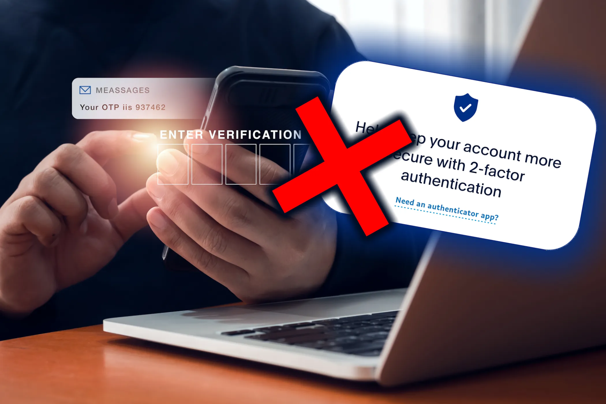 person receiving incorrect 2fa sms with paypal verification sign.