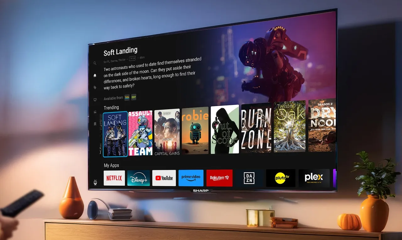 تلفزيون Sharp الذكي يعمل بنظام تشغيل TiVo.