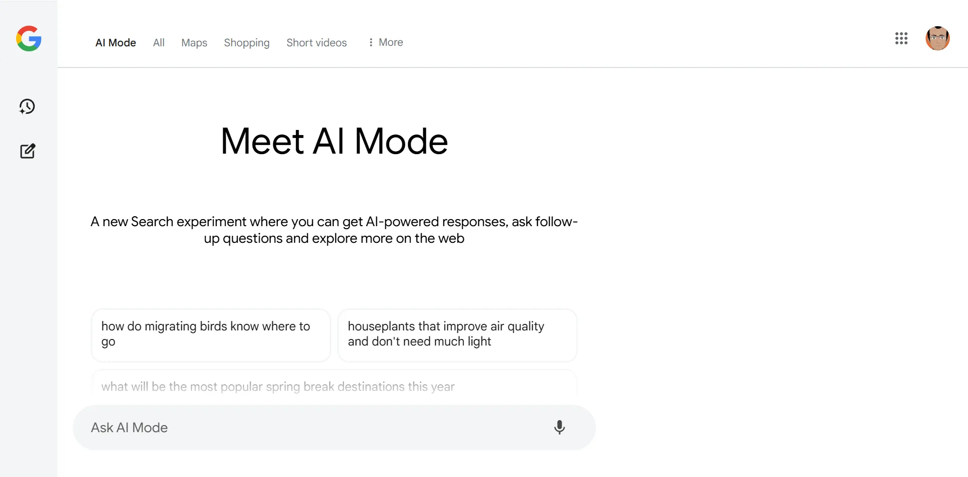 Meet Google AI Mode