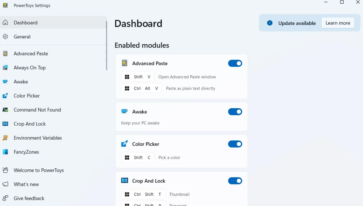 Nastavení Powertoys na Windows