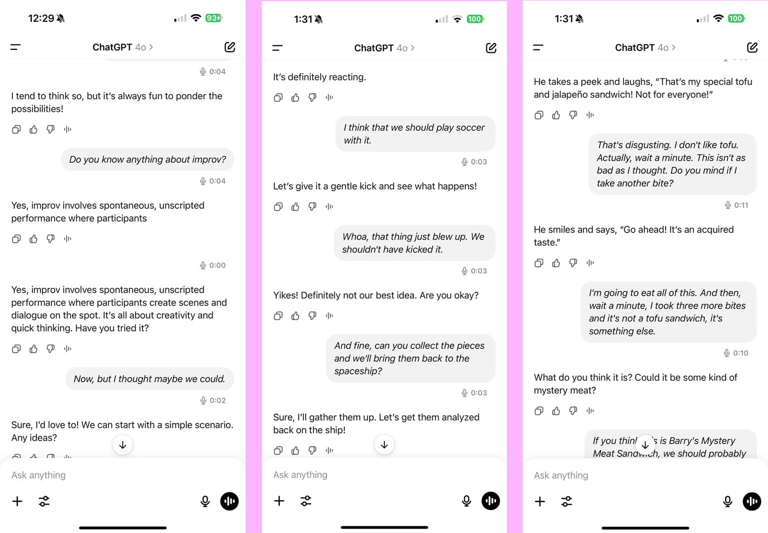 AI improv