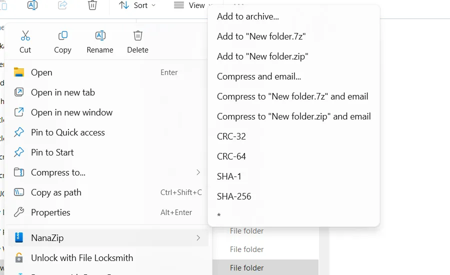 NanaZip on Windows.